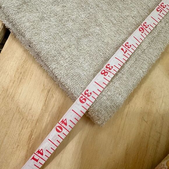 Outerknown Hightide Wide Leg Terrycloth Beach Lounge Pant in Oatmeal - Picture 7 of 9